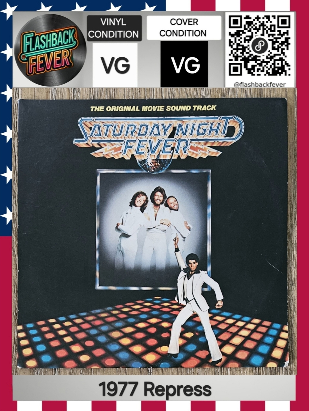 SATURDAY NIGHT FEVER•Original Movie Soundtrack•1977 US (#RS-2-4001) Sound Makers